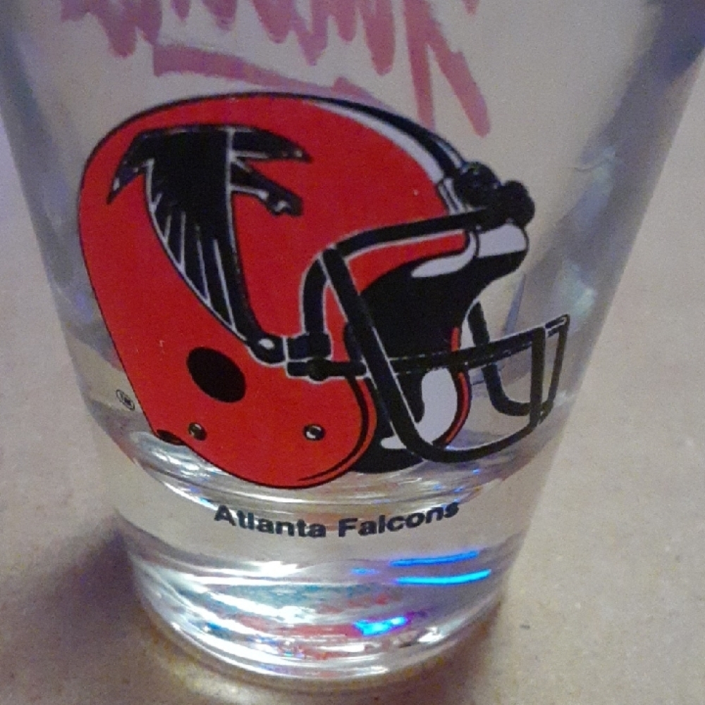 Atlanta Falcons NFL Red and Black Papel Shot Glass